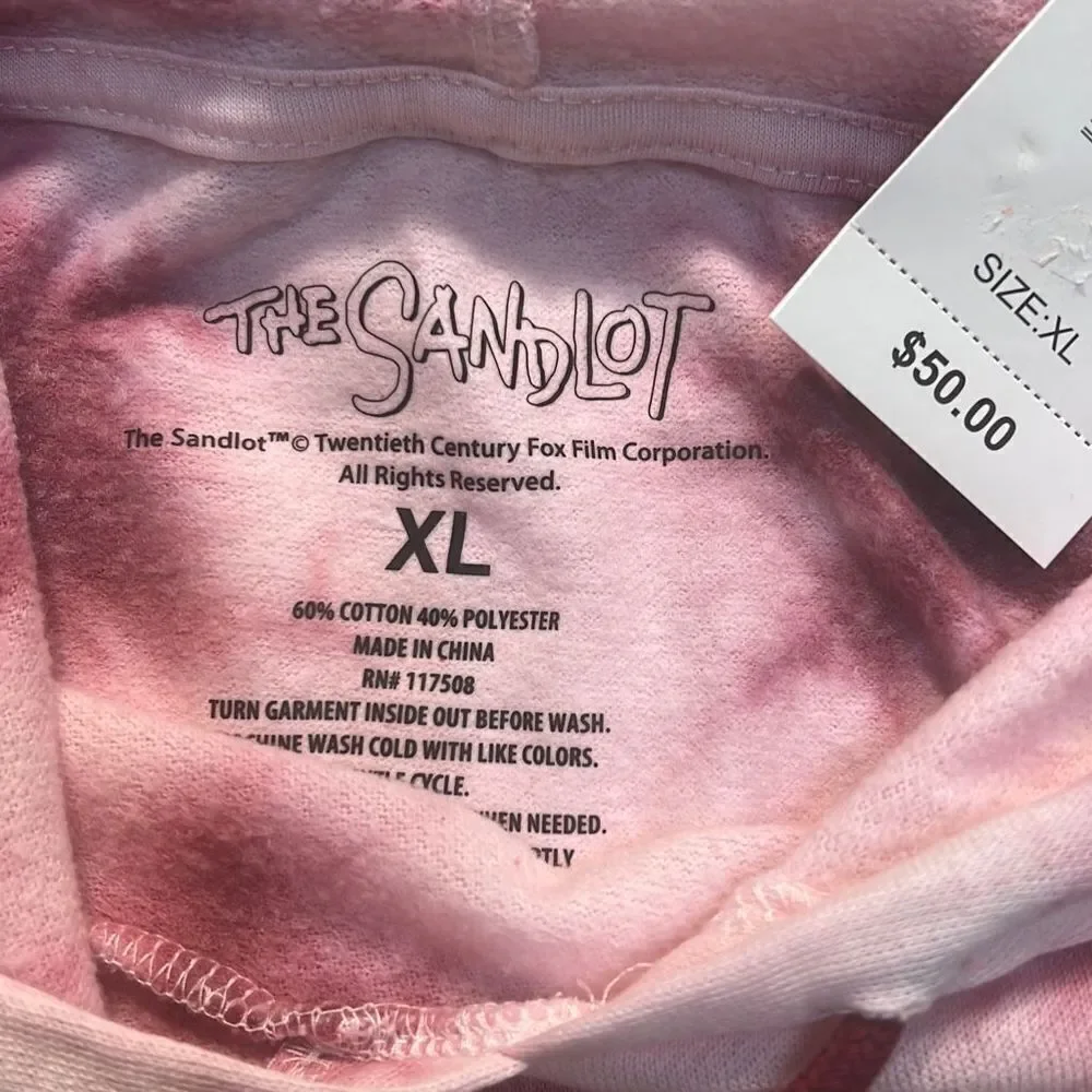 The Sandlot Tie Dye Graphic Hoodie-NWT -XL‎